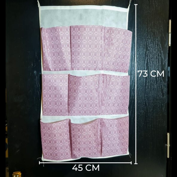 Hometarz Kapı Arkası Cepli Organizer Sepet Düzenleyici 9 Bölmeli - 4