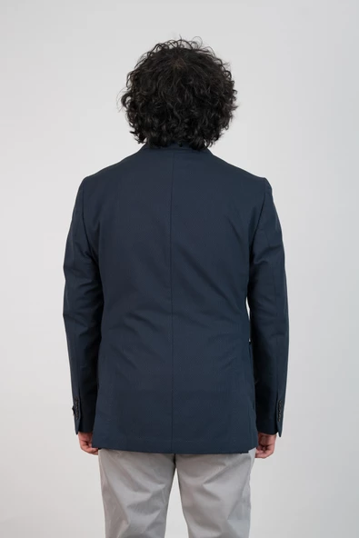 SİR SLİMFİT TORBA CEP DOKULU ASTARSIZ ERKEK TEK CEKET - 7