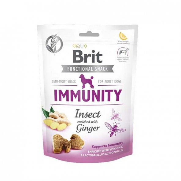 Brit Care Immunity Zencefilli ve Böcekli Bağışıklık Destekleyici Köpek Ödülü 150 Gr