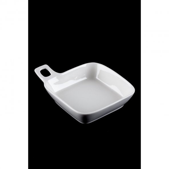 ACAR BİANCO PERLA PORSELEN KULPLU KARE KASE 22 CM