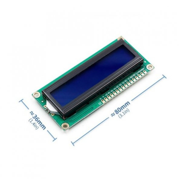 2x16 Lcd Ekran Mavi Üzerine Beyaz - 2