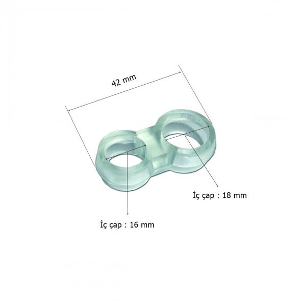 Kapı Kolu Stoperi Tampon Şeffaf 8 li Paket - 2