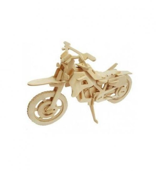 Oyuncak Ahşap Maket Motosiklet - 2