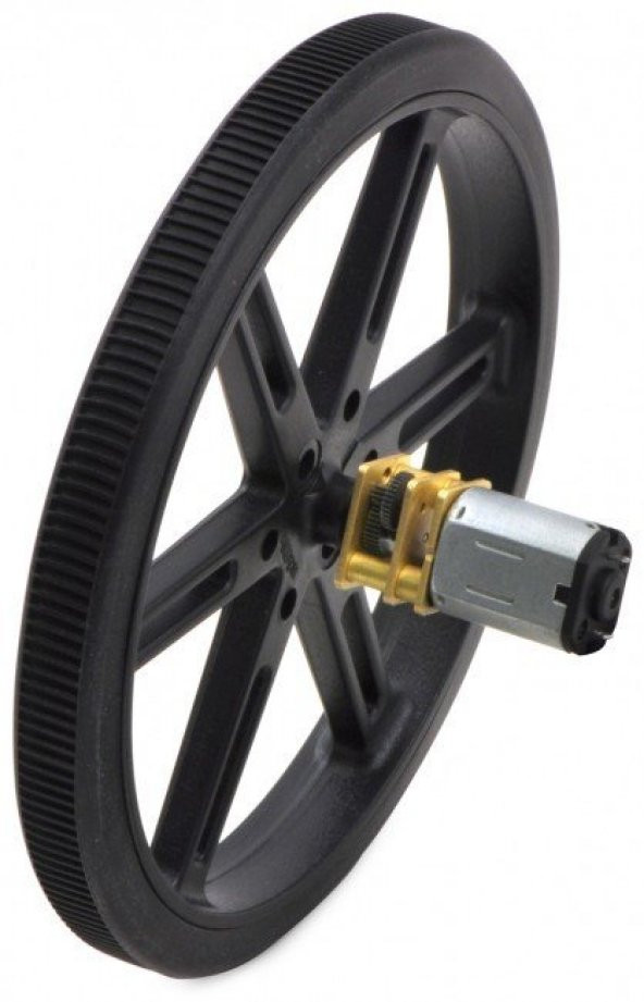 Yüksek Güçlü Mikro Metal Motor 250:1 6V 120Rpm PL-0995 - Resim 3