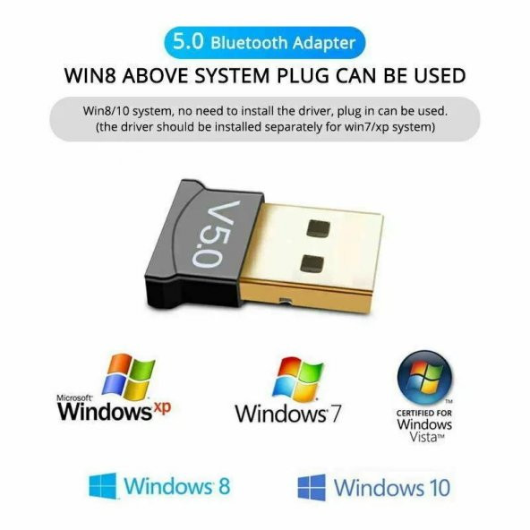 Primex Px-Ac-Btu50 Bluetooth 5.0 Alıcı, Mini Dongle Usb Alıcı, Bluetooth 5.0 Adaptör, Usb Bluetooth 5.0, Win10 Tak Çalıştır, Çoklu Cihaz Bağlama - 9
