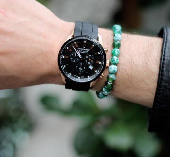 Claude Bernard 10222.37RNCA.NIR AQUARIDER CHRONOGRAPH Erkek Kol Saati - 3