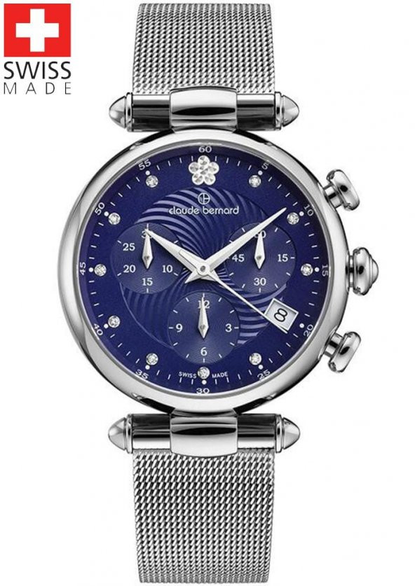 Claude Bernard 10216.3.BUIFN2 CLASSIC CHRONOGRAPH Bayan Kol Saati