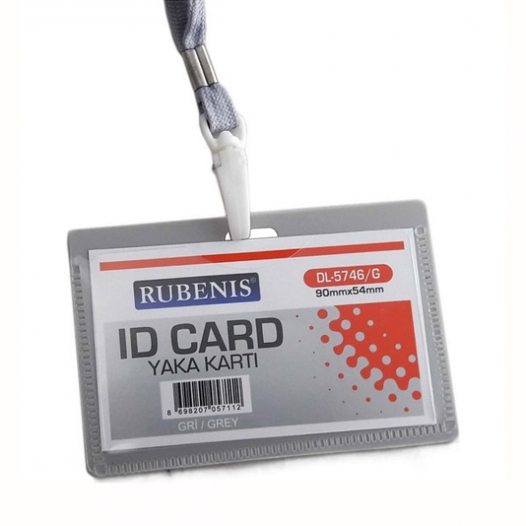 Rubenis Kart Kabı Gri DL-5746/G - 50 Adetli Paket