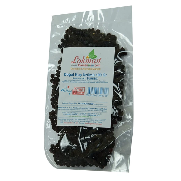 Kuş Üzümü Doğal 100 Gr Paket - Resim 4