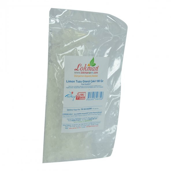 Limon Tuzu Granül Çakıl 100 Gr Paket - 3