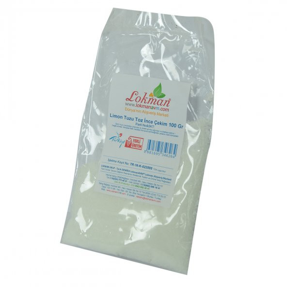 Limon Tuzu Toz İnce Çekim 100 Gr Paket - 3