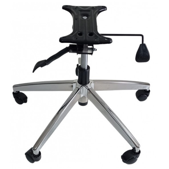 Oyun Koltuğu Yıldız Ayağı Çift Kol Mekanizma Çap 70 cm Siyah Pistonlu 150 kg - Resim 3