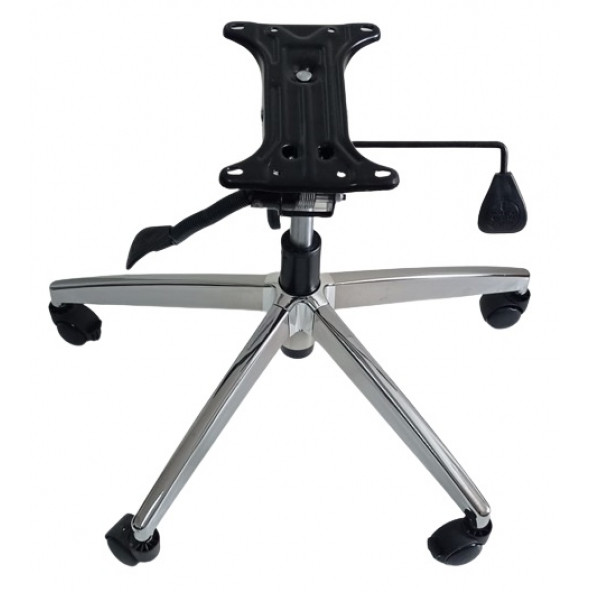 Oyun Koltuğu Yıldız Ayağı Çift Kol Mekanizma Çap 70 cm Siyah Pistonlu 150 kg - Resim 5