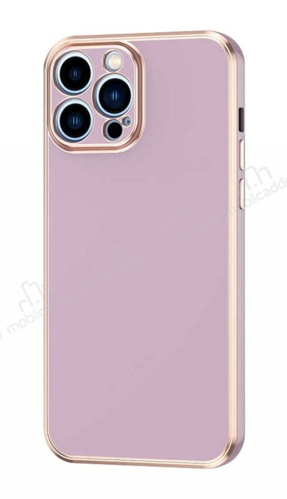 Eiroo Borderline iPhone 13 Pro Max Kamera Korumalı Lila Kılıf - 1
