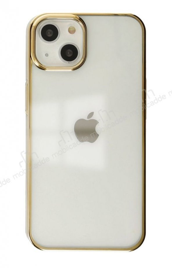 Eiroo Color Series iPhone 13 Gold Rubber Kılıf