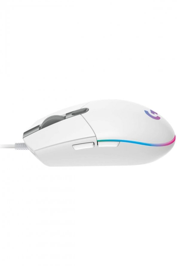 Logitech G102 Beyaz Lightsync Gaming Mouse + Oem Gaming Mouse Pad 40x30cm - 3
