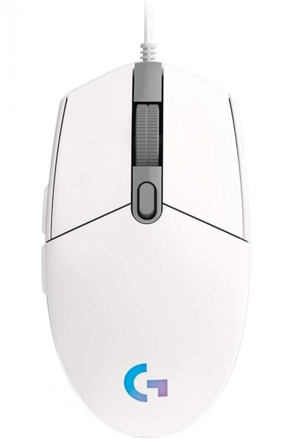 Logitech G102 Beyaz Lightsync Gaming Mouse + Oem Gaming Mouse Pad 40x30cm - 5
