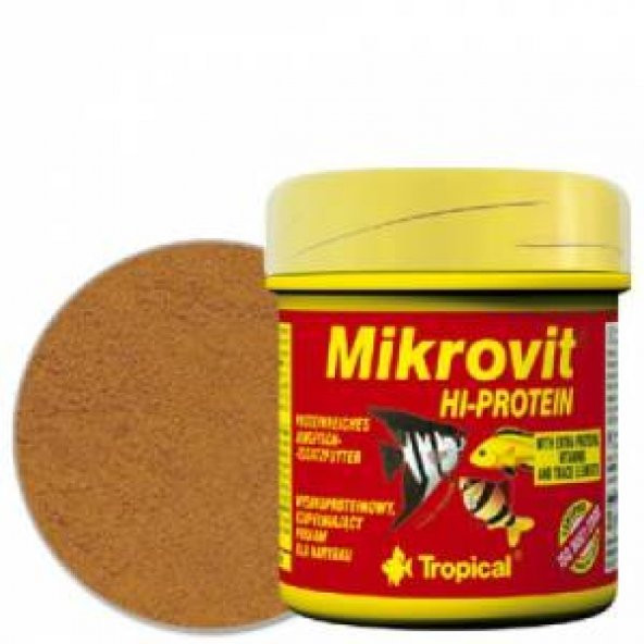 TROPİCAL MICROVIT HI-PROTEIN 50 ml YAVRU BALIK YEMİ