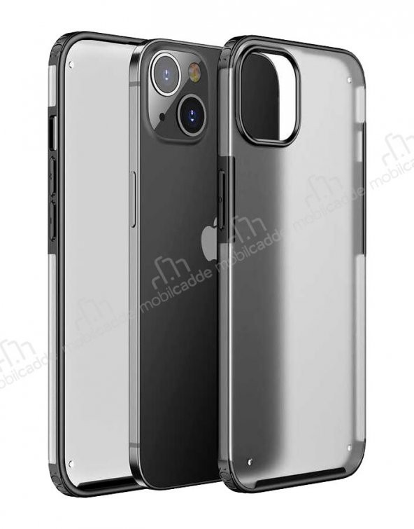 Eiroo Firm iPhone 13 Ultra Koruma Siyah Kılıf