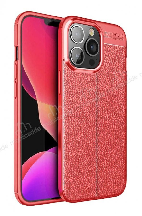 Dafoni Liquid Shield iPhone 13 Pro Max Ultra Koruma Kırmızı Kılıf