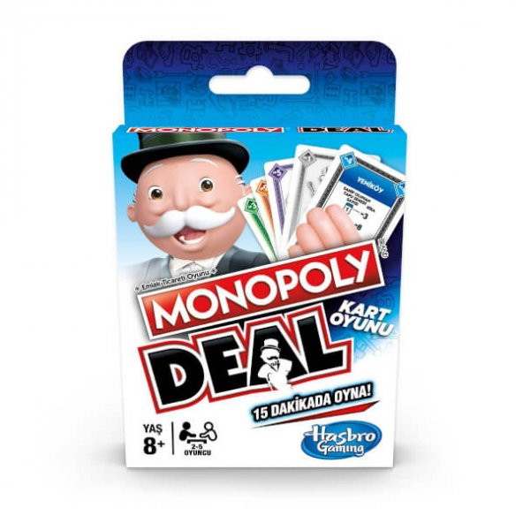 2022 Orijinal Hasbro Gaming Monopoly Deal Emlak Oyun Kartları