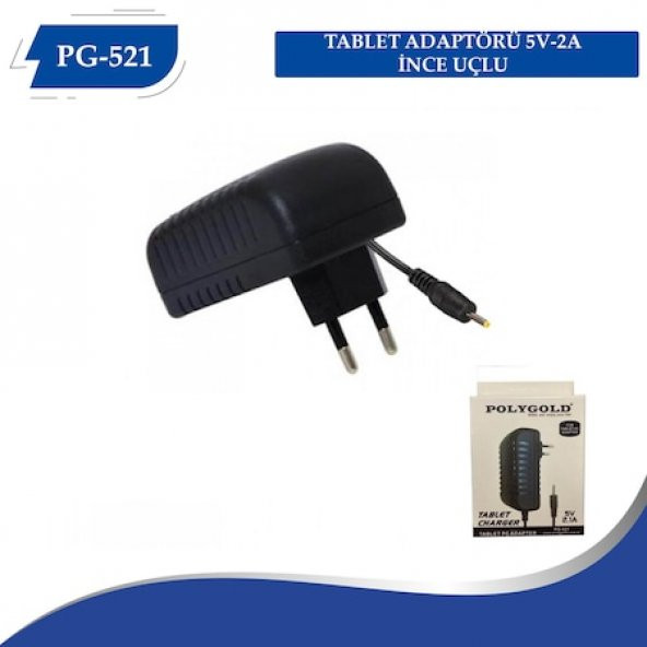 Polygold PG-521 5V 2A Tablet Adaptörü İnce Uç