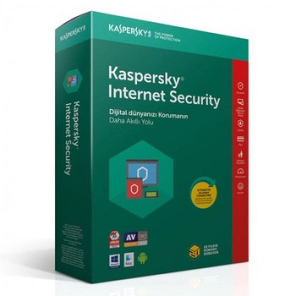 KASPERSKY Internet Security Türkçe 1 Bilgisayar