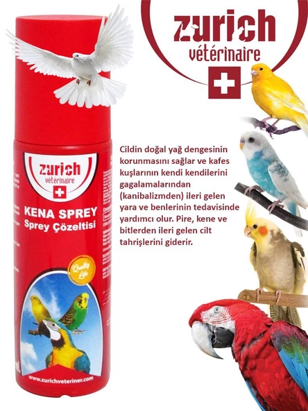 Zurich Veterinaire Kuş Herbo Sprey 150 Ml - 2