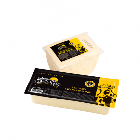 Gündoğdu Avantajlı Peynir Paketi Kaşar Peyniri 700gr + Klasik Beyaz Peynir 650gr