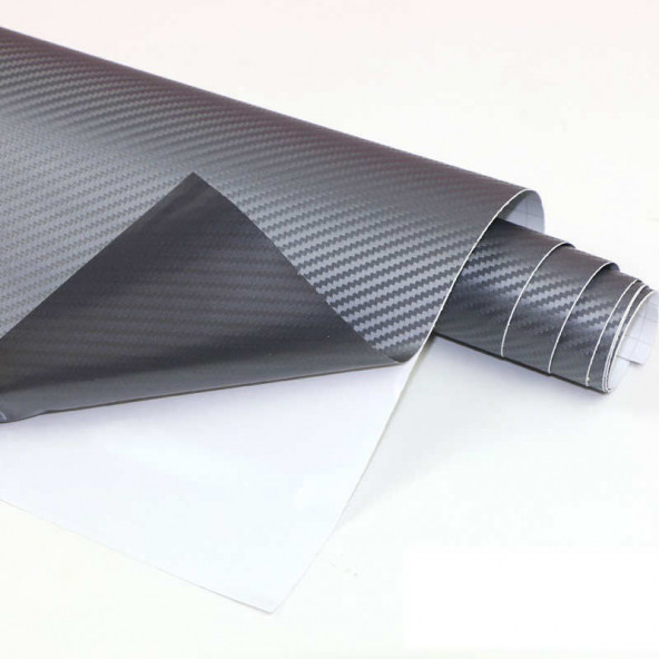 Koyu Gri Hava Kanallı Karbon Kaplama Folyosu 152 cm x 100 cm