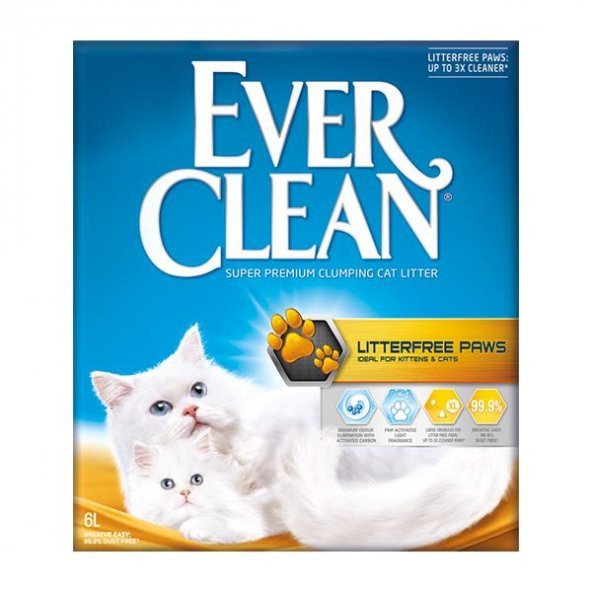 Ever Clean Litter Free Paws Patilere Yapışmayan Kedi Kumu 6 Lt