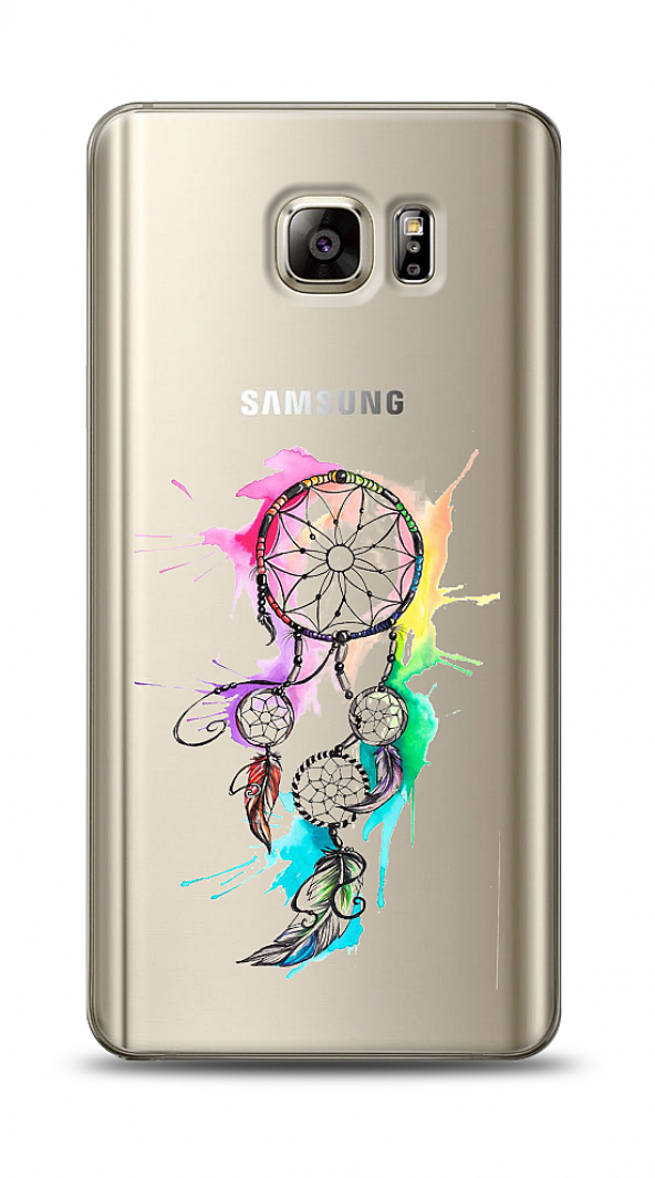 Samsung Galaxy Note 5 Renkli Düş Kapanı Kılıf