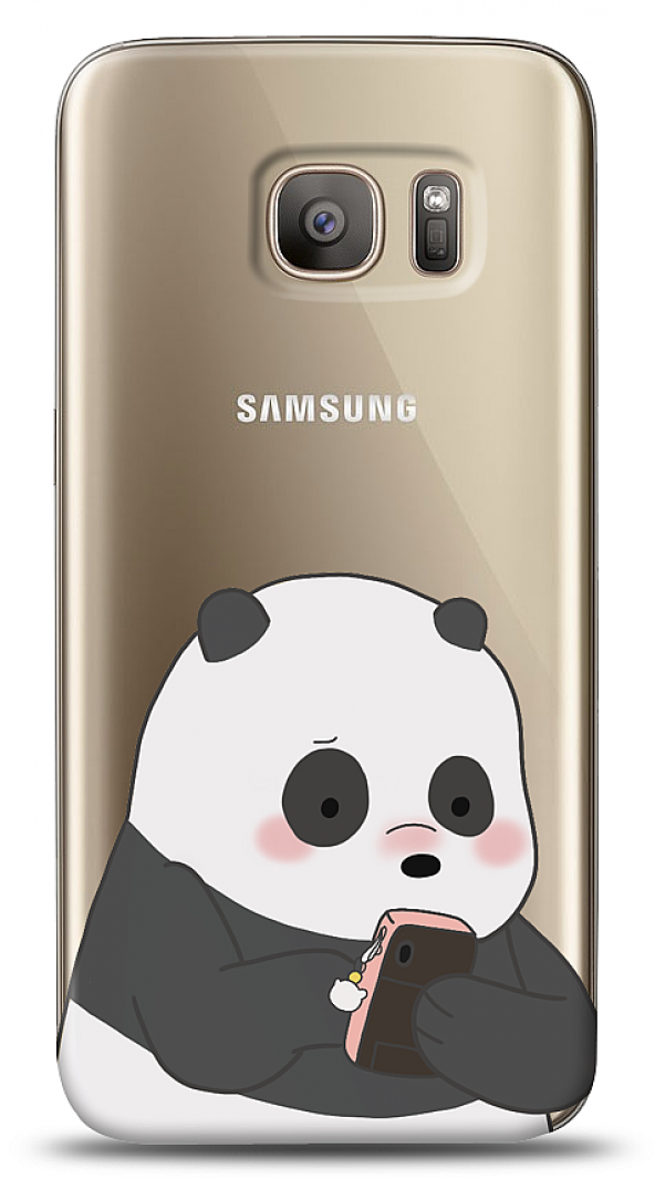 Samsung Galaxy S7 Edge Confused Panda Kılıf