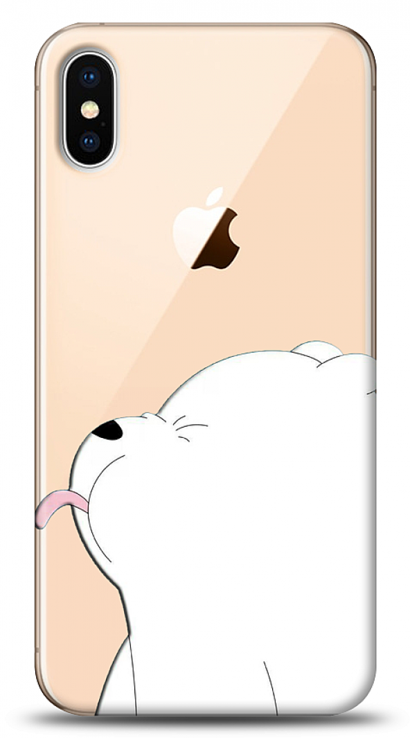 iPhone XS Tongue Out Bear Kılıf