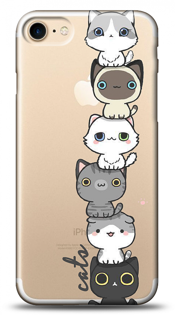 iPhone 7 Lovely Cats Kılıf