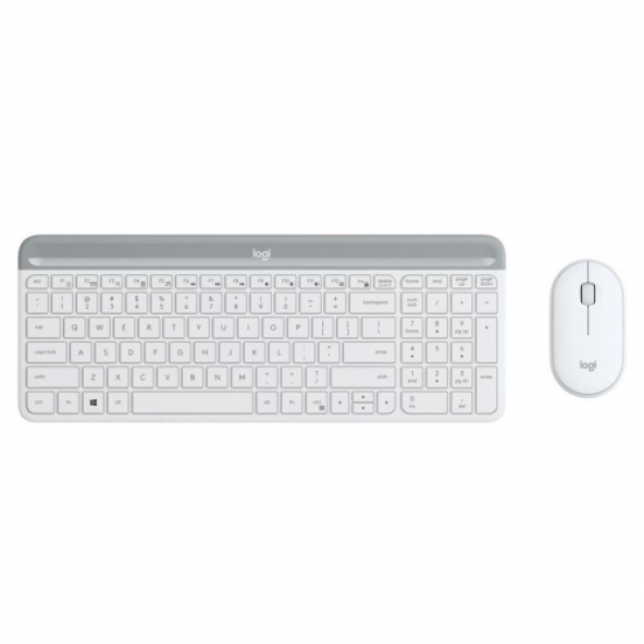 LOGITECH MK470, 920-009436, Kablosuz, Türkçe Q, Beyaz, Klavye Mouse Set
