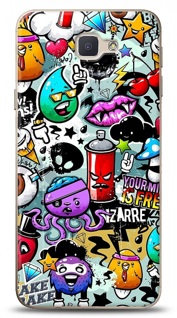 Dafoni Samsung Galaxy J7 Prime Grafitti 2 Kılıf