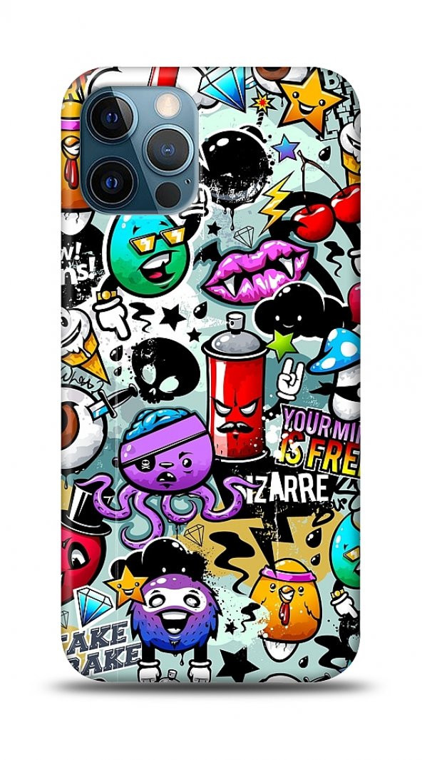 iPhone 12 Pro Max 6.7 inç Grafitti 2 Kılıf