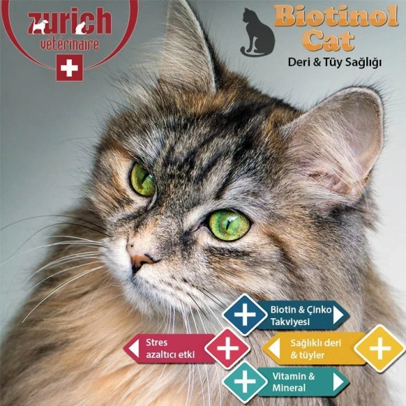 Zurich Veterinaire Tüy Döküm Önleyici Biotin 75 Tablet - 2