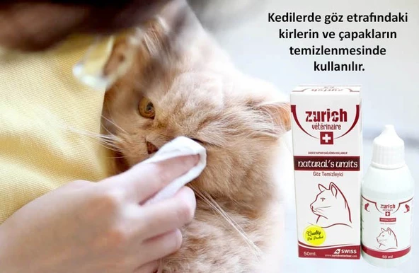 Zurich Veterinaire Kedi Göz Temizleme Solüsyonu 50 Ml - 2