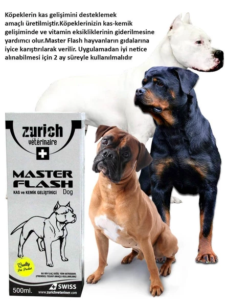 Zurich Veterinaire Kas Güçlendirici Master Flash 500 Ml - 2