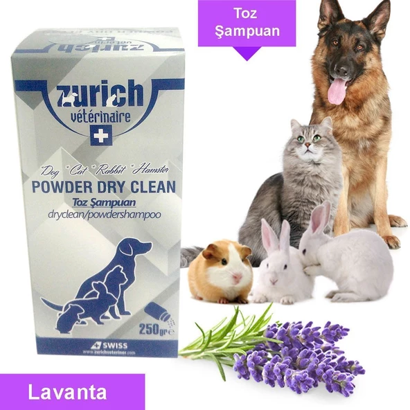 Zurich Veterinaire Powder Clean Toz Şampuan 250 Gr