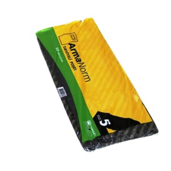 Takviyeli Siyah poşet No:5 50*60 cm 50 ad - Resim 2