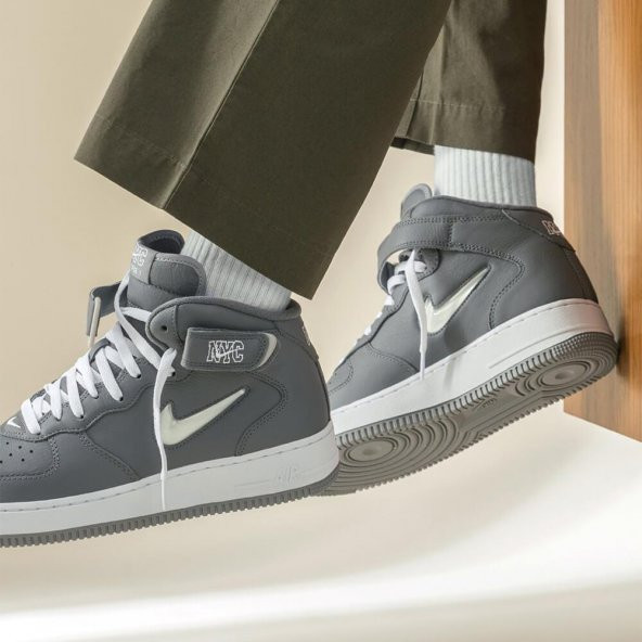 Nike Aİr Force 1 Mİd Ncy Jewel Erkek Spor Ayakkabı(Dar Kalıp) - 7