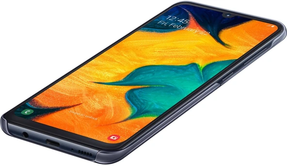Samsung Galaxy A30 ve A20 İçin Gradation Cover Kılıf, Siyah EF-AA305CBEGWW - Resim 4