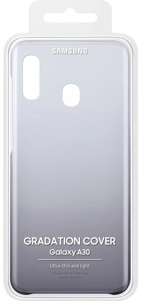 Samsung Galaxy A30 ve A20 İçin Gradation Cover Kılıf, Siyah EF-AA305CBEGWW - Resim 5