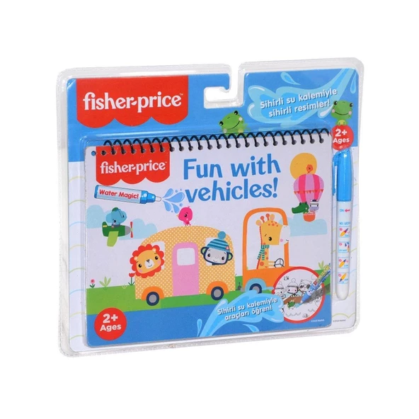 Fisher Price Sihirli Boyama Kitabı Su ile Yazma Kitabı Suyla Yazma Kitabı ARAÇLAR VEHICLES