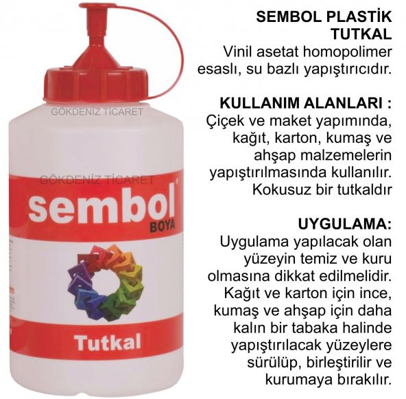 Ahşap-Karton-Kumaş-Maket-Çiçek Tutkalı 450gr-BEYAZ-Su Bazlı-Kokusuz-Kolay Uygulanır-Kuvvetli Yapışır - 4