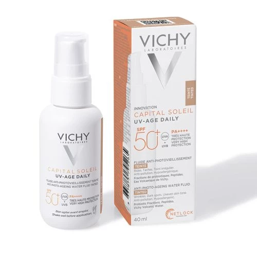 Vichy Capital Soleil UV Yaşlanma Karşıtı Güneş Kremi SPF 50+ 40 ml - Tinted