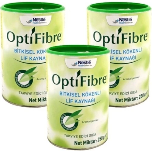 Nestle OptiFibre Bitkisel Kökenli Lif Kaynağı Takviye Edici Gıda 250 gr-3 Adet - 1